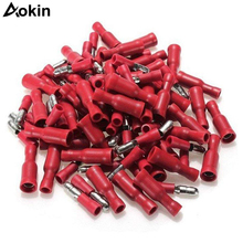 10/15/25Pair Insulated Crimp Bullet Plug Connectors Female Male Spade Insulated Electrical Crimp Terminal Connectors Wiring Plug 2024 - buy cheap