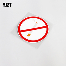 YJZT-pegatina de advertencia de No fumar para coche, calcomanía de motocicleta, accesorios, 11,8 CM x 11,8 CM, 13-0067 2024 - compra barato