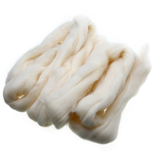 Felting Wool Fiber 100g Cream White Needle Felting Wool Tops Roving Spinning Weaving For Handmade DIY Sewing Doll Animal Toy 2024 - buy cheap