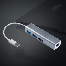 OFCCOM USB Ethernet USB Hub to RJ45 Lan Network Card 10/100Mbps Ethernet Adapter for Mac iOS Laptop PC Windows USB 3.0 Hub 2024 - buy cheap