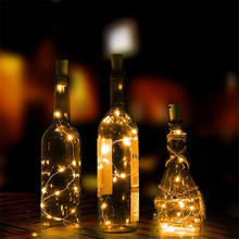 10leds/20leds Wine Bottle Lights Cork Battery Powered Garland DIY Christmas String Lights For Party Halloween Wedding Decoracion 2024 - buy cheap