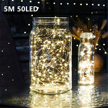 5M 50 LED CR2032 Battery Operated LED String Lights for Xmas Garland Party Wedding Decoration Christmas Flasher Fairy Lights 2024 - buy cheap