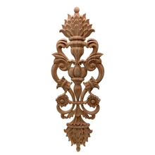 VZLX European Decorative Wood Appliques Woodcarving Decal Home Furniture Carved Window Door Decor Wooden Figurines Crafts DIY 2024 - buy cheap