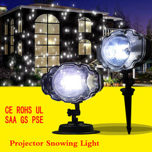 Miniluz Led de Navidad para exteriores, foco láser para Barra de escenario, lámpara de proyección para nieve 2024 - compra barato