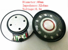 40mm speaker unit 32ohms Inner magnetic speaker 2pcs 2024 - buy cheap