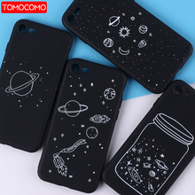 Outer Space Planet Stars Moon Spaceship Soft TPU Silicone Matte Case Fundas For iPhone 11 Pro 6 6S 12 8 8Plus X 7 7Plus  XS Max 2024 - buy cheap