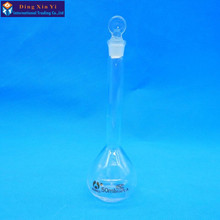 Matraz volumétrico transparente de 50ml, botella de volumen constante, frasco de vidrio flint, matraz volumétrico de laboratorio 2024 - compra barato