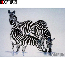 HOMFUN Full Square/Round Drill 5D DIY Diamond Painting "zebra" Embroidery Cross Stitch 5D Home  A08265 2024 - buy cheap