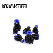 3 Way Port "Y" Shape Air Pneumatic Quick Fitting OD 4mm 6mm 8mm 10mm 12mm 14mm 16mm Hose Tube Push In Fitting Connector 2024 - buy cheap
