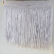 10 yard/lot 15CM Long white Polyester Fringe Trim African Tassel Ribbon Lace Sew Latin Dress Garment Curtain DIY Accessories 2024 - buy cheap