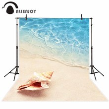 Allenjoy-fundo de fotografia para praia, pano de fundo com areia azul para estúdio fotográfico 2024 - compre barato