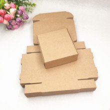 Белый коричневый крафт-бумага упаковка подарочные коробки Пустая Картонная коробка ручной работы ремесленные коробки свадебный пользу упаковочные принадлежности 10x10x3cm 2024 - купить недорого