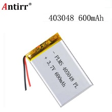 3.7V 600mAH 403048 PLIB / polymer lithium ion / Li-ion battery for GPS mp3, mp4 cell phone speaker DVR RECORDER 2024 - buy cheap