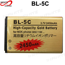 10 pcs 2450mAh BL-5C BL 5C Gold Battery for Nokia 1100 3650 N72 N71 C2-06 C2-00 X2-01Bateria Batterij Accumulator 2024 - buy cheap