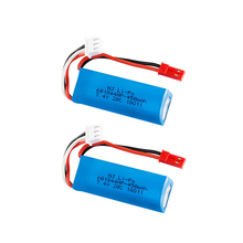 7,4 V 450mAh 20C Lipo батарея для WLtoys K969 K979 K989 K999 P929 P939 RC автозапчасти 2s 7,4 v батарея 2 шт./лот 2024 - купить недорого