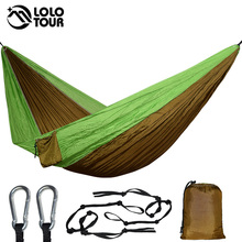 Portable Nylon Parachute Double Hammock Garden Outdoor Camping Travel Furniture Survival Hammock Swing Sleeping Bed For 2 Person 2024 - buy cheap
