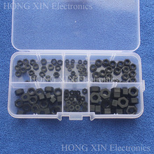 120pcs Black Nylon M2/M2.5/M3/M4/M5/M6 Hex Nuts Assortment Kit Set Plastic PC tool Bolt Nut Hot Sale Free shipping High-quality 2024 - buy cheap