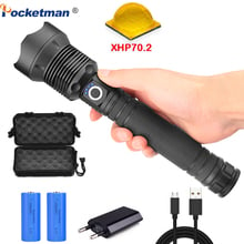 7000 lumens Lamp xhp70.2  Powerful flashlight usb Zoom led torch xhp70 xhp50 18650 or 26650 battery Best Outdoor Adventuring 2024 - buy cheap