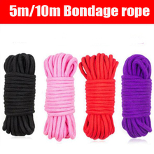 IGRARK Sex Slave Bondage Rope Soft Cotton Knitted Rope BDSM Restraint Sex Toys For Couple Women Man Exotic Toys Roleplay 5M 10M 2024 - buy cheap