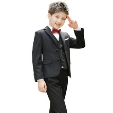 Kids Formal Suits 2019 New Autumn Baby Boys Blazers 3-16T Boy Suit for Wedding Party Wear Kid Costume Cotton Children Clothes 2024 - buy cheap