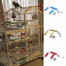 Pet Bird Parrot Cage Perch Stand Platform Paw Grinding Chew Bite Playing Toys Red/Yellow/Blue C42 2024 - купить недорого