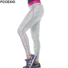 FCCEXIO-mallas con estampado 3D para mujer, Leggings elásticos ajustados, para Fitness, color gris, Rosa 2024 - compra barato