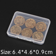 Frete grátis caixa pequena peças dobrável retângulo plástico caixa para jóias transparente caixa de plástico de armazenamento 2024 - compre barato