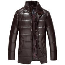 AYUNSUE Men's Down Jacket Genuine Leather Jacket Men Winter Real Sheepskin Coat Mink Fur Collar Veste Cuir Homme DK075 KJ2136 2024 - buy cheap