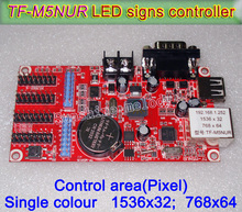 TF-M6NUR/TF-M5NUR LED Display module controller,Support for text,clock display,P10 Single&double color LED signs control card 2024 - buy cheap