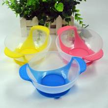 Child Food Bowl Learning Dishes Service Plate/Tray Suction Cup Baby Dinnerware Set Temperature Sensing Feeding Spoon 2024 - buy cheap