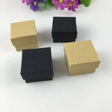 24PCS 4*4*3cm Ring Box Paper Jewelry Boxes for Fashioin Ring Displays Box and Kraft Gift Displays Packaging ring gift box 2024 - buy cheap