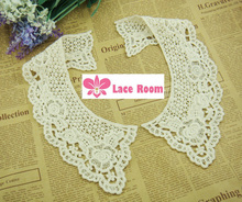 3pcs/Lot 8cm cotton lace trims false collar flower lace collar on Water soluble handmade DIY clothing accessories / 2024 - buy cheap