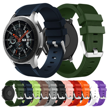 Cinta Faixa de Relógio de Silicone Para Samsung galaxy watch 46mm Substituição Esporte Pulseira Banda Cinto 22mm Para Engrenagem S3 Fronteira clássico 2024 - compre barato