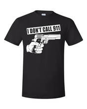 Não chamo a camisa 911, camiseta com 2 camisetas de algodão para homens, etiqueta de urso, pistola ccw, alta qualidade 2024 - compre barato