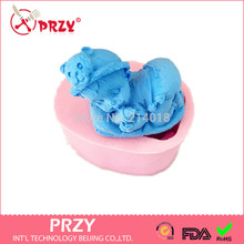 Free shipping 100% food grade raw material Sleeping baby Soap mold Soft New Shape Cute DIY Silicone Rubber Cake Mold No.112 2024 - buy cheap