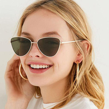 2019 New Metal Cateye Sunglasses Women Brand Designer Candy Color Sun Glasses Outdoor Street Beat Oculos De Sol Feminino Okulary 2024 - buy cheap