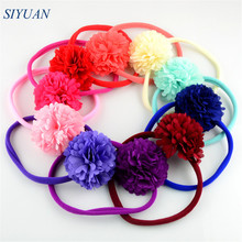 24pcs/lot 24 Color U Pick 6cm Chiffon Flowers With Nude Nylon Headband kids Hair Accessory One Size Fits All FDA220 2024 - buy cheap