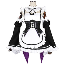 Cosplay Ram Rem Cute Maid Clothing Cos Anime Re:Zero kara Hajimeru Isekai Seikatsu Woman Halloween Japanese Cosplay Costume 2024 - buy cheap