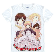 Gocorpo camiseta camiseta maleável masculina, camiseta respirável anime com presente surpresa para homens camisetas de desenho animado 2024 - compre barato