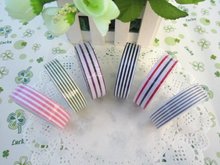 Hot sale sweet design good quality wholesale   Stripe fabric Adhesive Tape ver2  High quality stick label   .cute lovey school s 2024 - buy cheap