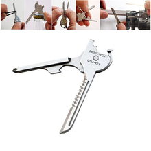 Utili Key shape Mini Multi Tool Multipurpose Knife Opener Screwdriver ring keychain pocket survive edc gear utility pocket kit 2024 - buy cheap