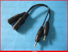 Conector de alimentación CC de 10 piezas 5,5x2,1mm hembra a Cable macho de 2,5x0,7mm 18 cm 0,18 m 2024 - compra barato