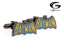 iGame Cufflinks Factory Retail Bat Cufflinks Gun Black Superheroes Movie Cuff Links 2024 - buy cheap