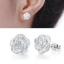 silver plated jewelry Earing Brincos Pendientes Mujer Earrings  Plata Stud Orecchini Oorbellen Women Jewelry Free 2024 - buy cheap