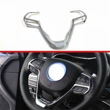 For Jeep Grand Cherokee 2010-2018 ABS Car Steering Wheel Control Panel Button Cover Trim Cover Protector Car Styling Accessories 2024 - buy cheap