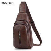 Free shipping Hot sale vintage PU shoulder body bag for men leisure chest bag multi functional outdoor sports travel bag XZ-103. 2024 - buy cheap