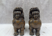 Song voge-Quemador de incienso de cabeza de león, estatua china de bronce, Fu PiXiu, Gema S2901, par 2024 - compra barato