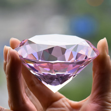 Contador de presente de aniversário com diamante de cristal rosa 80mm, decoração, mostrador de manicure, modelo de mão, joias de tiro, acessórios para unhas pro too 2024 - compre barato