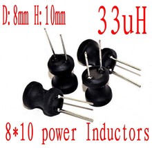 DIP inductancia de potencia SMD 8*10mm 33uh Radial principal Inductor 8mm * 10mm 33UH 500 unids/lote 2024 - compra barato