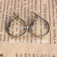 Free ship!!! 500piece/lot 16mm antique bronze hoop earring findings 2024 - buy cheap